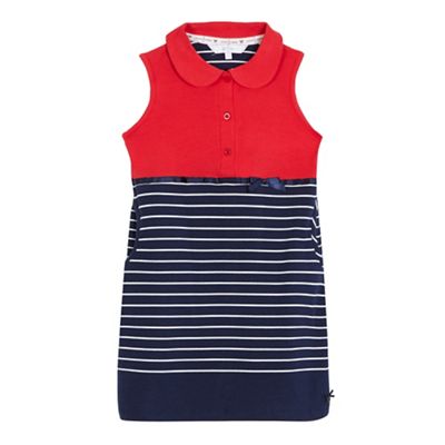 J by Jasper Conran Girls' red striped tennis dress